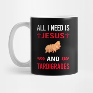 I Need Jesus And Tardigrade Tardigrades Tardigrada Water Bear Bears Waterbear Moss Piglet Piglets Mug